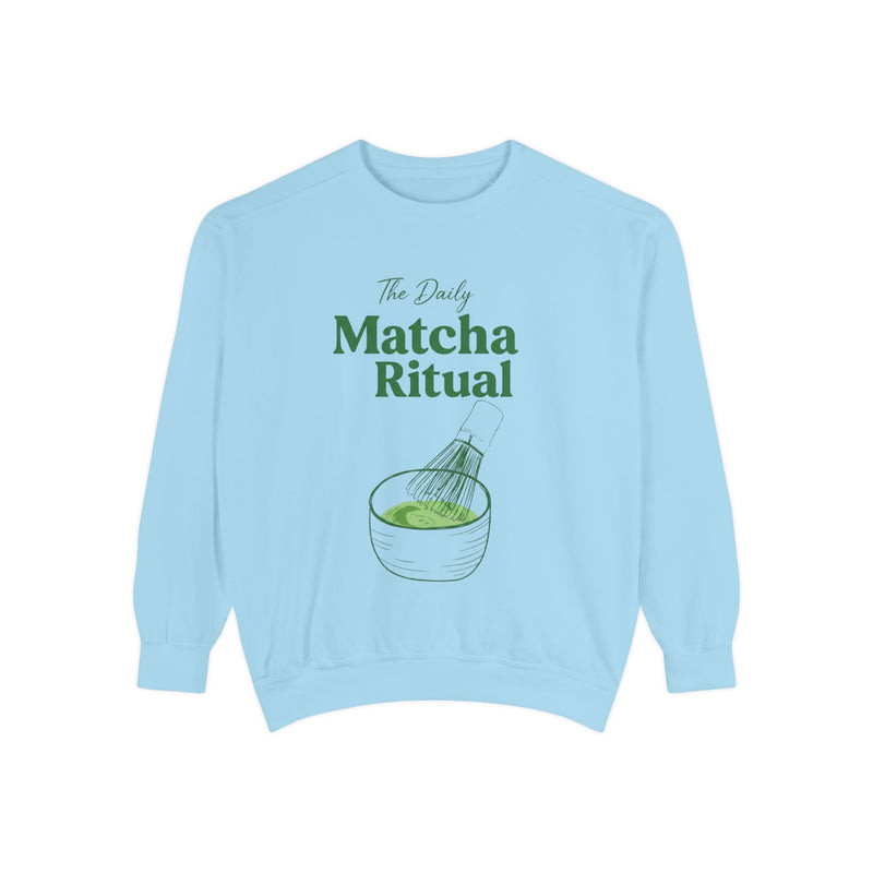 Matcha Ritual Sweatshirt — The Daily Matcha Graphic Crewneck Sweatshirt