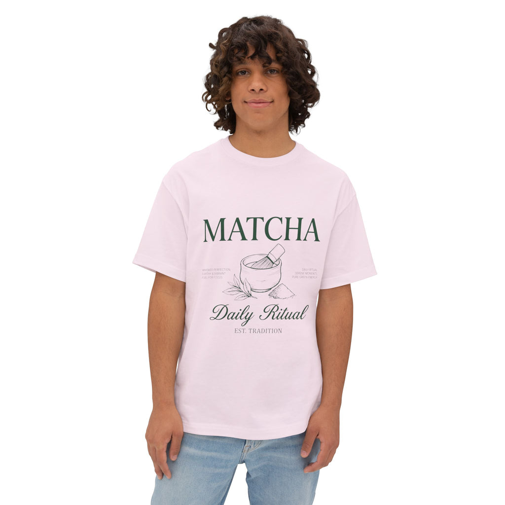 Matcha Daily Ritual Tee - Oversized Boxy T‑Shirt