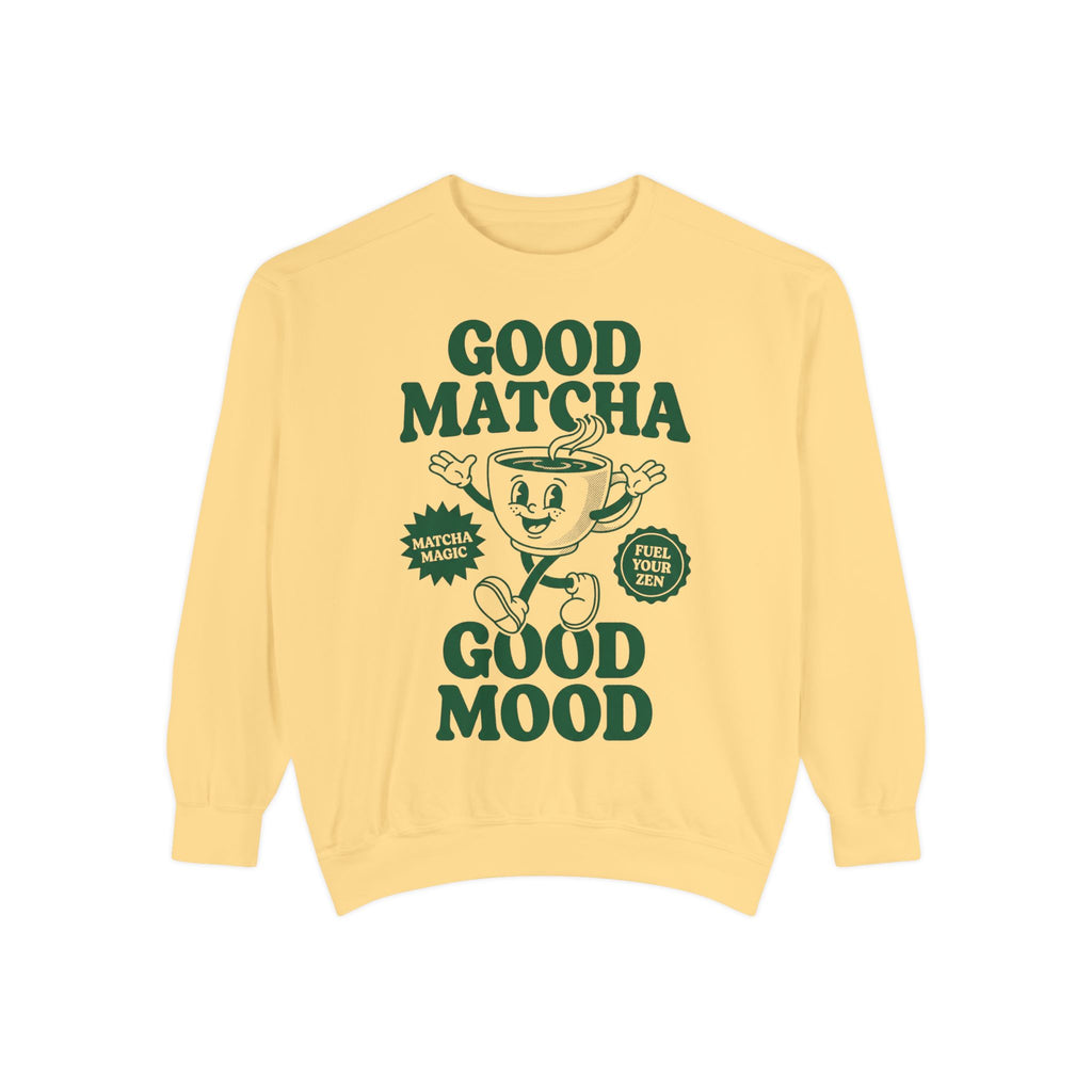 Good Matcha Good Mood - Graphic Crewneck Sweatshirt
