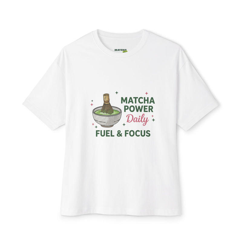 Matcha Power Daily Tee — Fuel & Focus Graphic T-Shirt