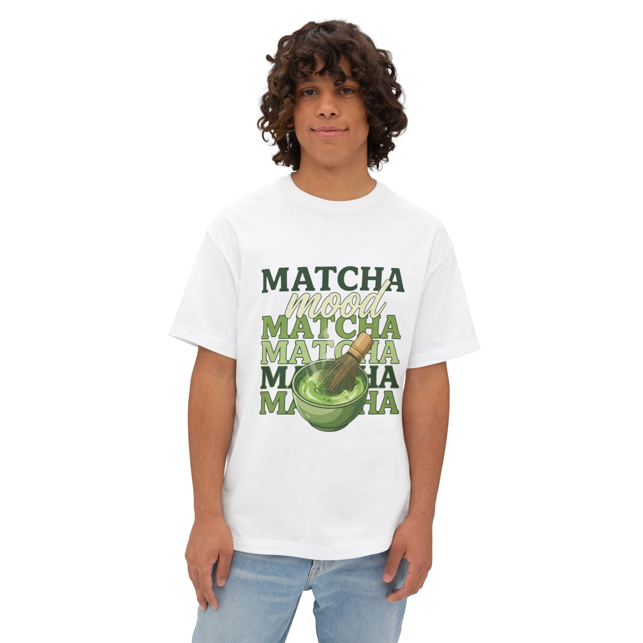 Matcha Mood Tee — Vintage Matcha Bowl Graphic T-Shirt