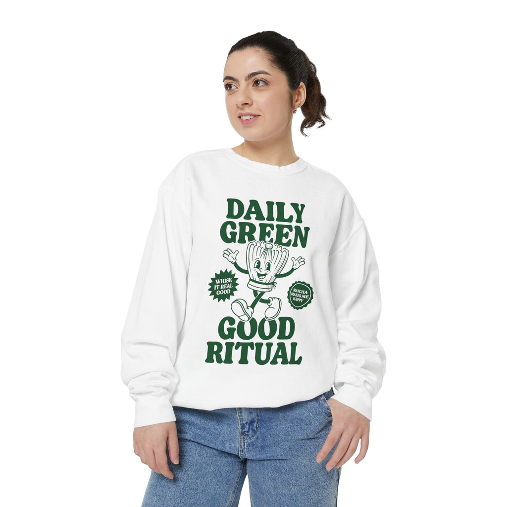 Daily Green Good Ritual - Graphic Crewneck Sweatshirt
