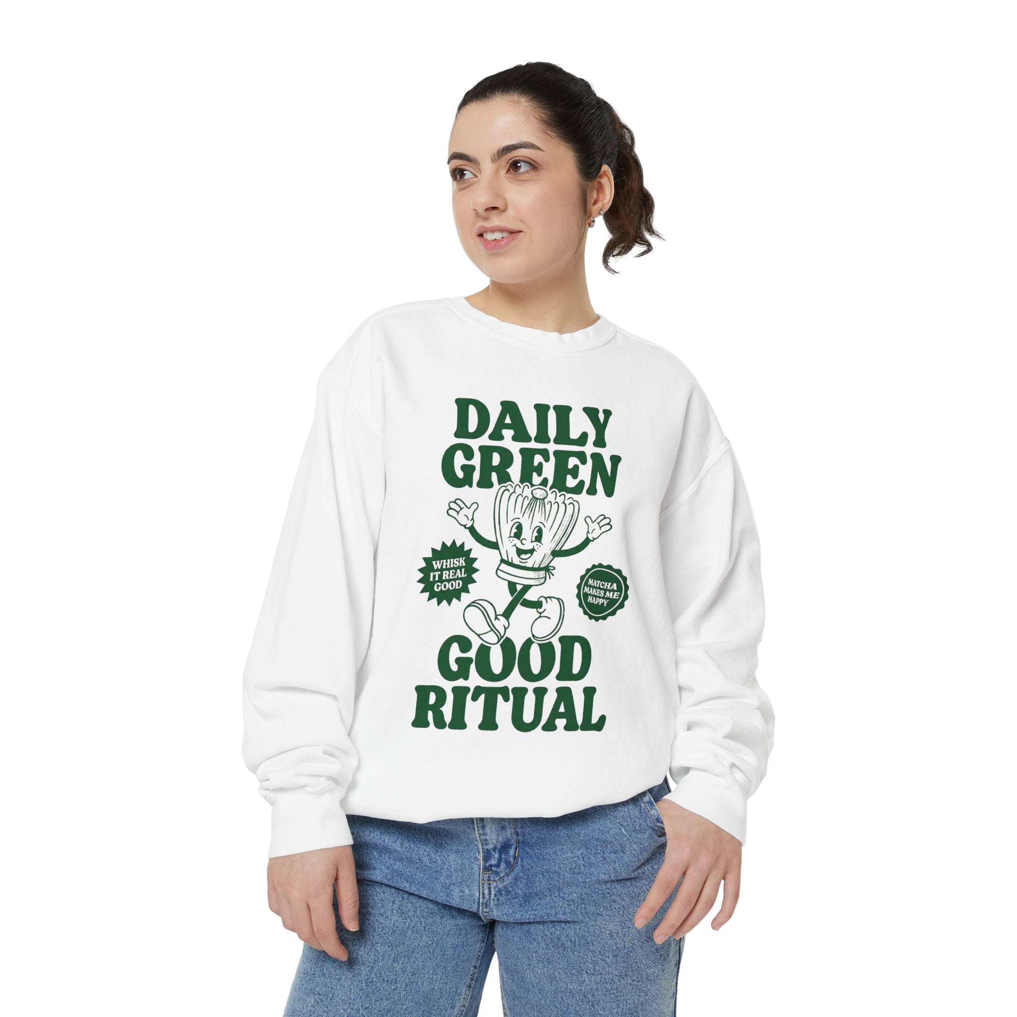 Daily Green Good Ritual - Graphic Crewneck Sweatshirt