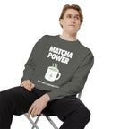 Matcha Power — Mug Graphic & Good Vibes Graphic Crewneck Sweatshirt
