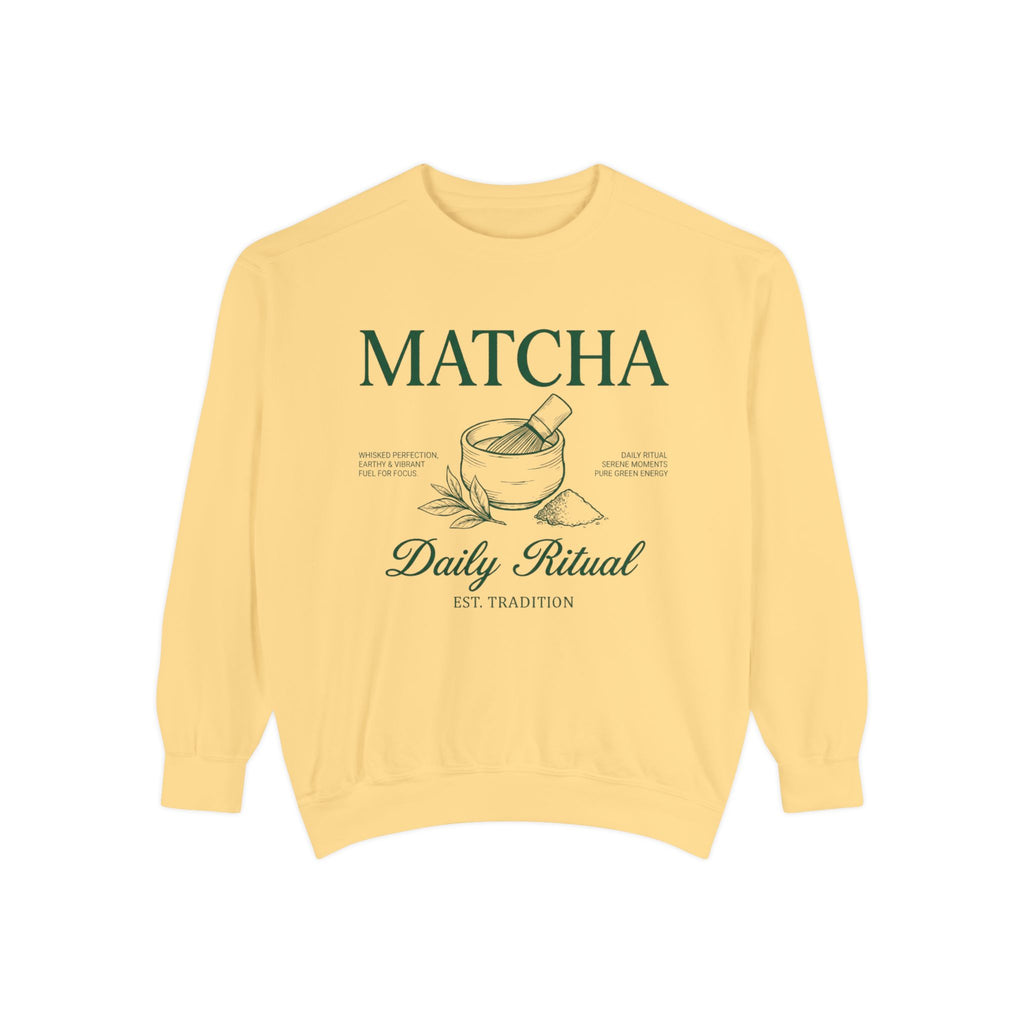 Matcha Daily Ritual - Graphic Crewneck Sweatshirt