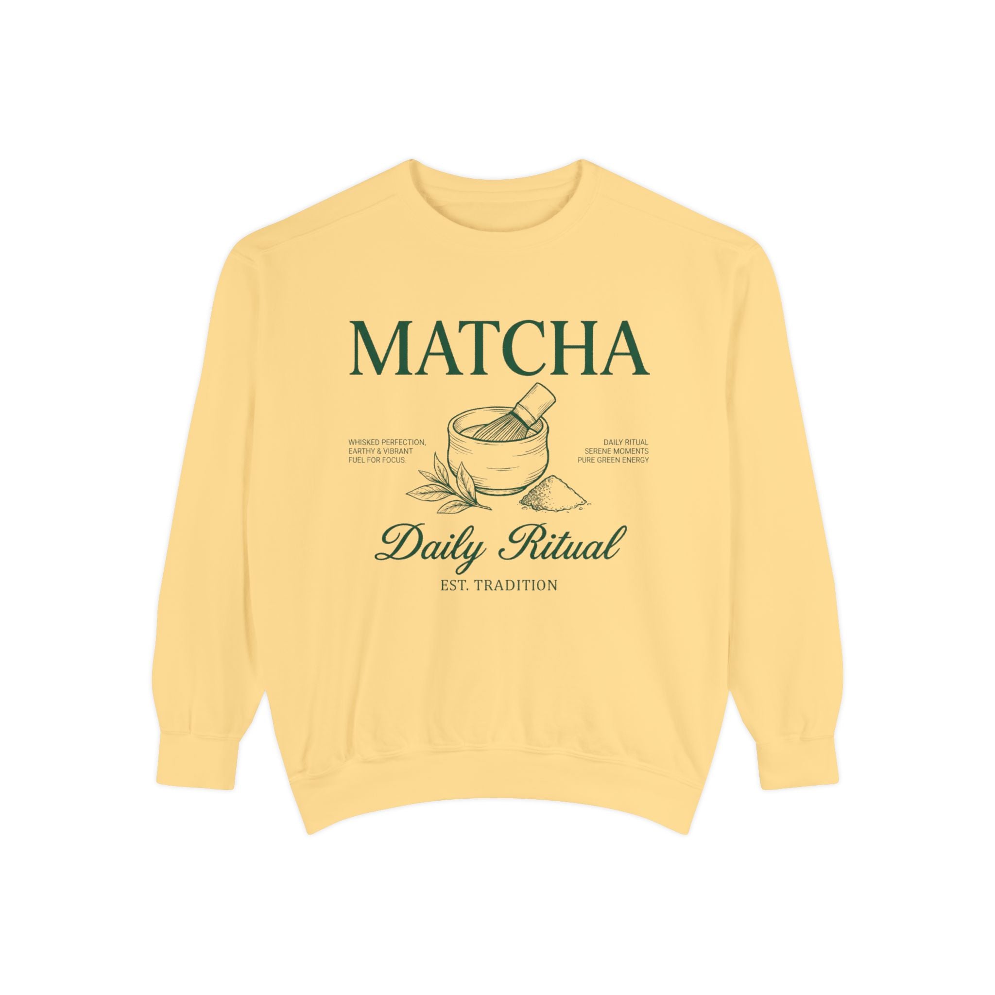 Matcha Daily Ritual - Graphic Crewneck Sweatshirt