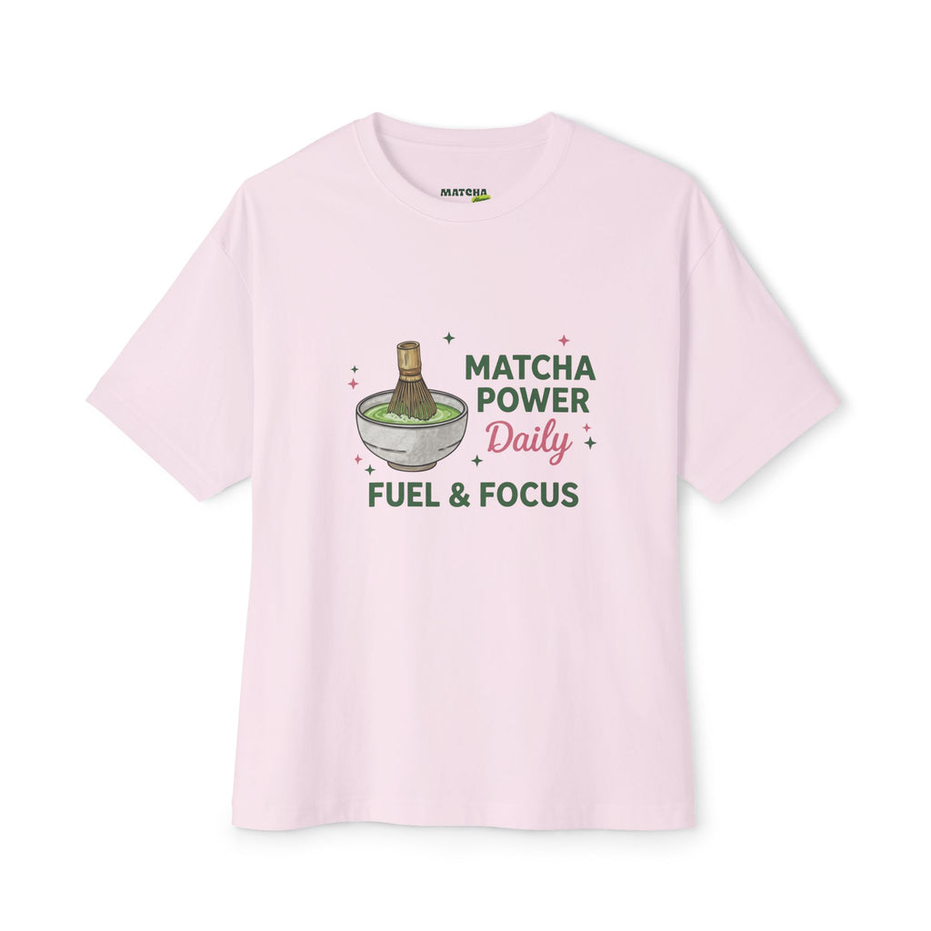 Matcha Power Daily Tee — Fuel & Focus Graphic T-Shirt