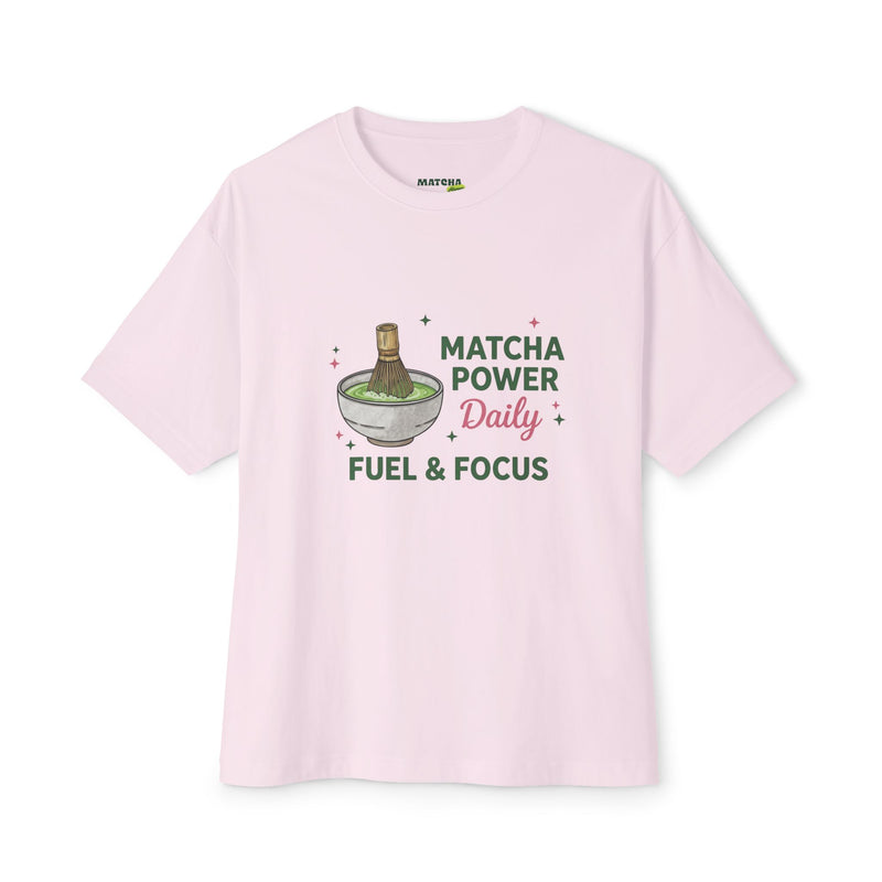 Matcha Power Daily Tee — Fuel & Focus Graphic T-Shirt
