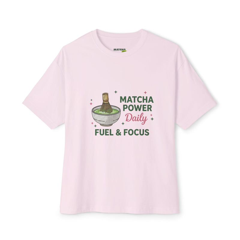 Matcha Power Daily Tee — Fuel & Focus Graphic T-Shirt