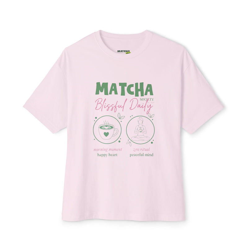 Matcha Bliss Tee — Matcha Blissful Daily Oversized Graphic T-Shirt