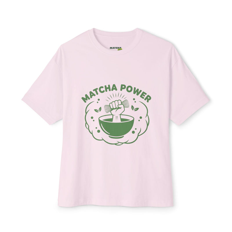 Matcha Power Tee — Retro Green Tea Graphic T-Shirt