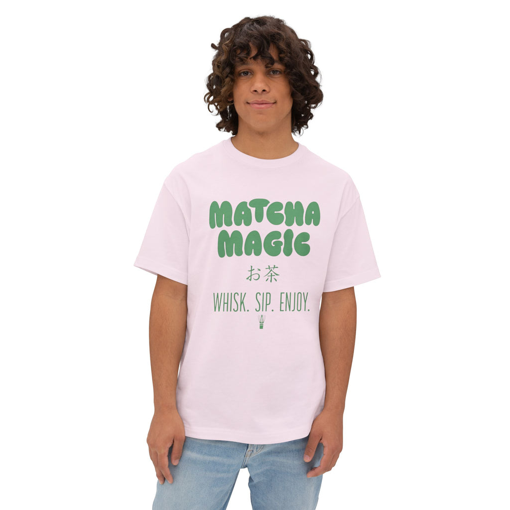 Matcha Magic Tee — Matcha Magic Graphic Oversized Boxy T-Shirt
