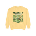 Matcha Mood Sweatshirt — Retro Matcha Tea Graphic Crewneck