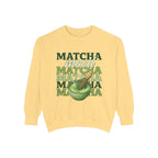 Matcha Mood Sweatshirt — Retro Matcha Tea Graphic Crewneck