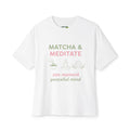 Matcha & Meditate Tee — Zen Moment Relaxed T-Shirt