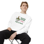 Matcha Power — Fuel & Focus Cozy Crewneck Sweatshirt