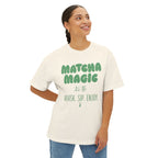 Matcha Magic Tee — Matcha Magic Graphic Oversized Boxy T-Shirt