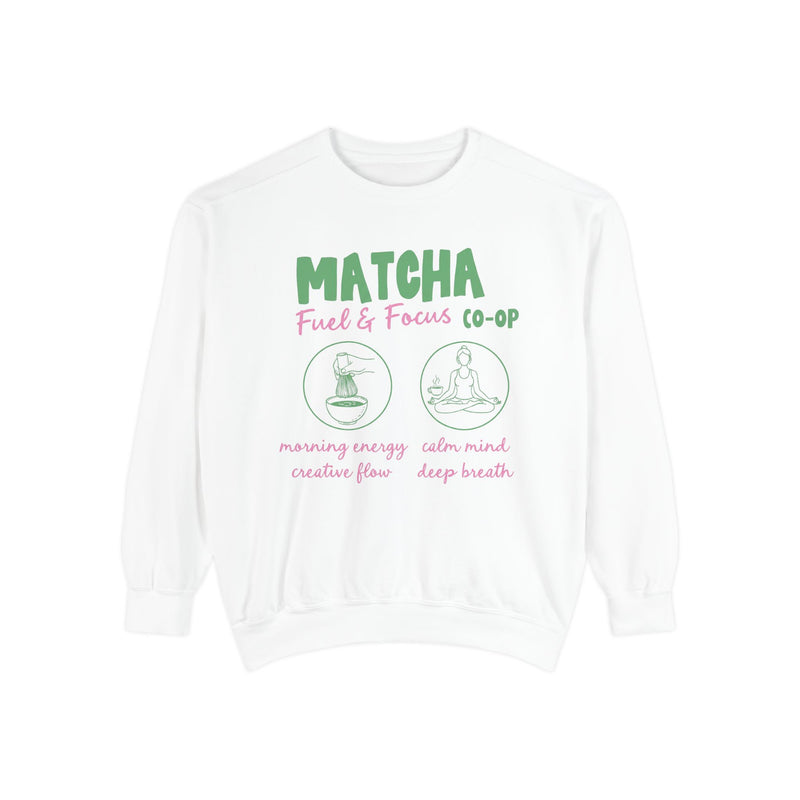 Matcha Fuel & Focus — Crewneck Sweatshirt