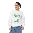 Matcha Ritual Sweatshirt — The Daily Matcha Graphic Crewneck Sweatshirt
