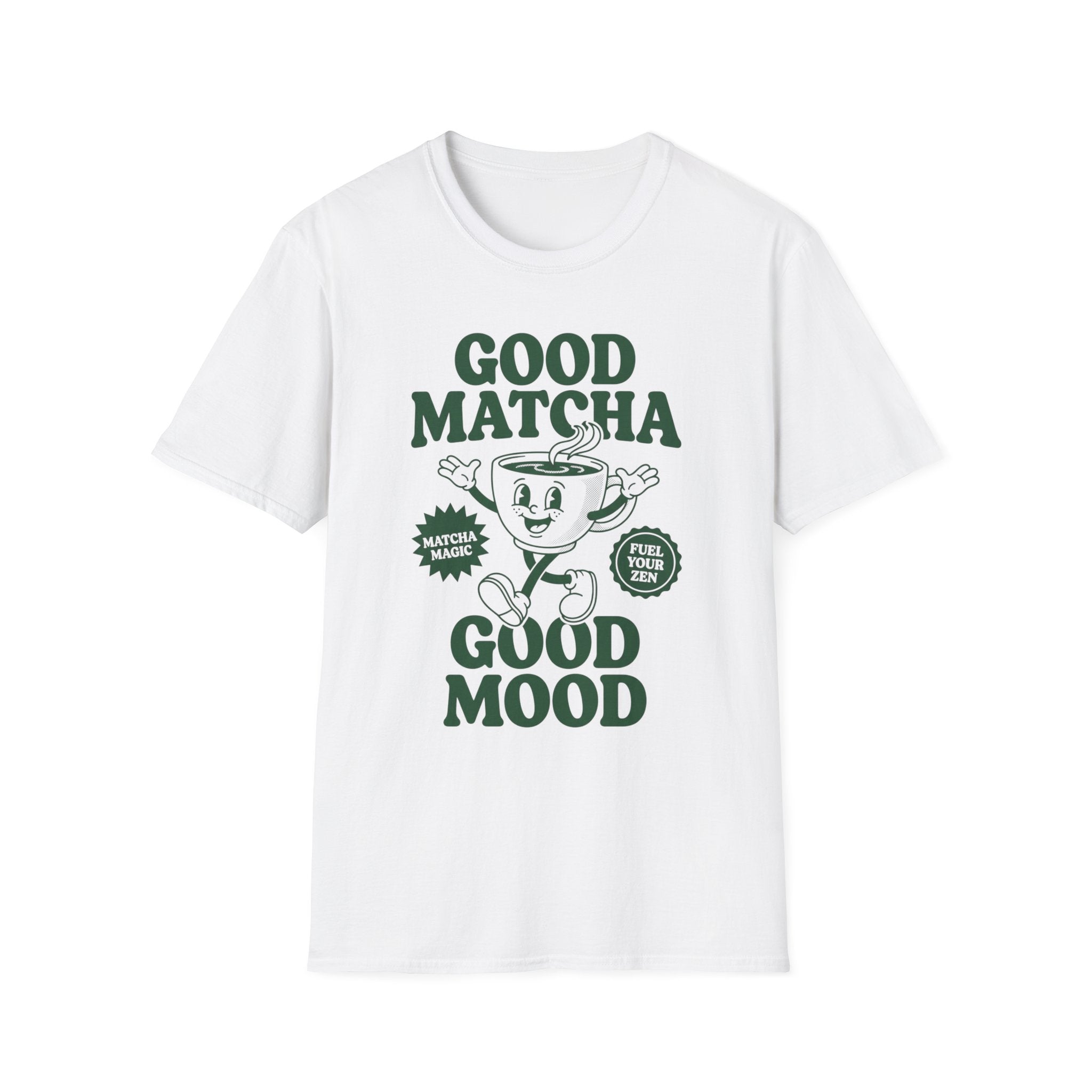 Good Matcha Good Mood T-Shirt — Retro Matcha Tea Graphic Tee
