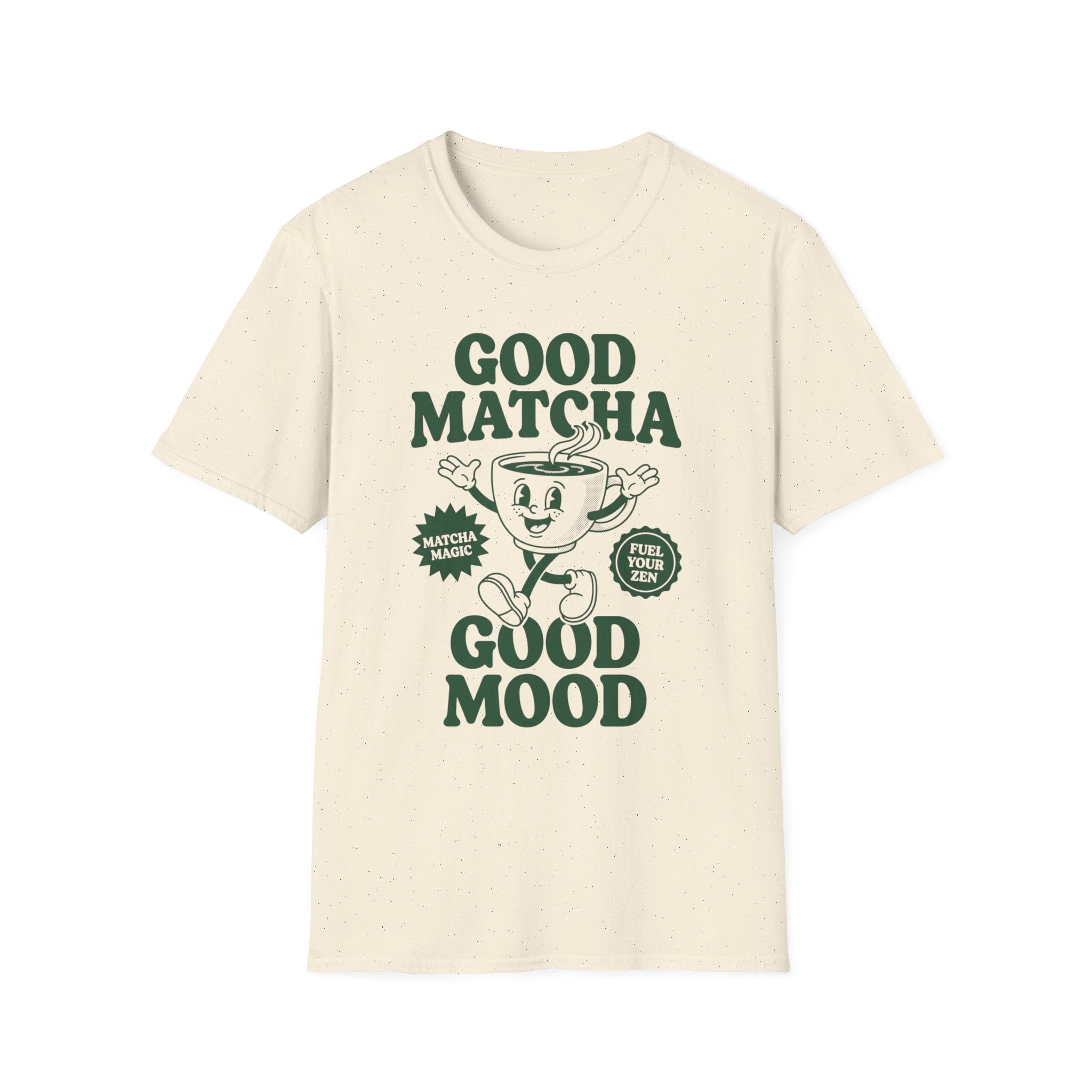 Good Matcha Good Mood T-Shirt — Retro Matcha Tea Graphic Tee