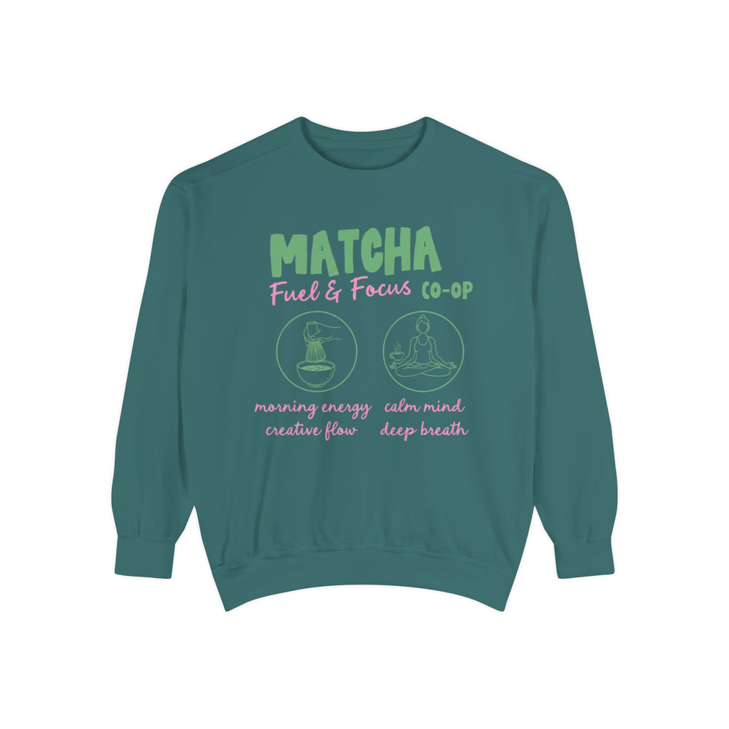Matcha Fuel & Focus — Crewneck Sweatshirt