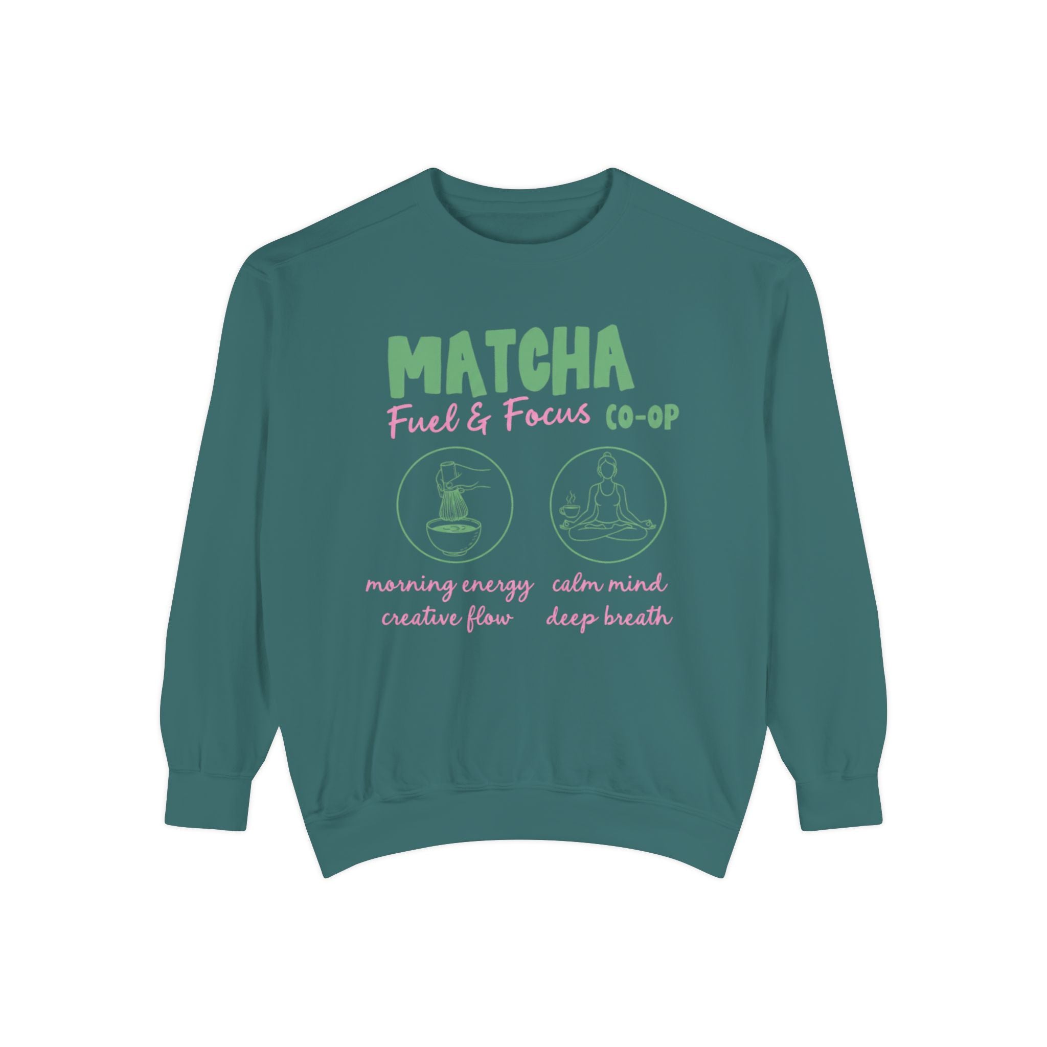 Matcha Fuel & Focus — Crewneck Sweatshirt