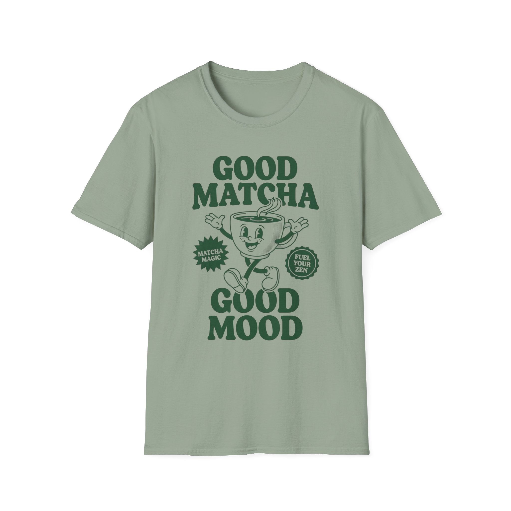Good Matcha Good Mood T-Shirt — Retro Matcha Tea Graphic Tee