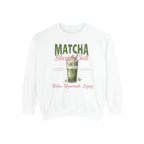 Matcha Bliss — Matcha Bliss & Chill Cozy Tea Lover Crewneck Sweatshirt