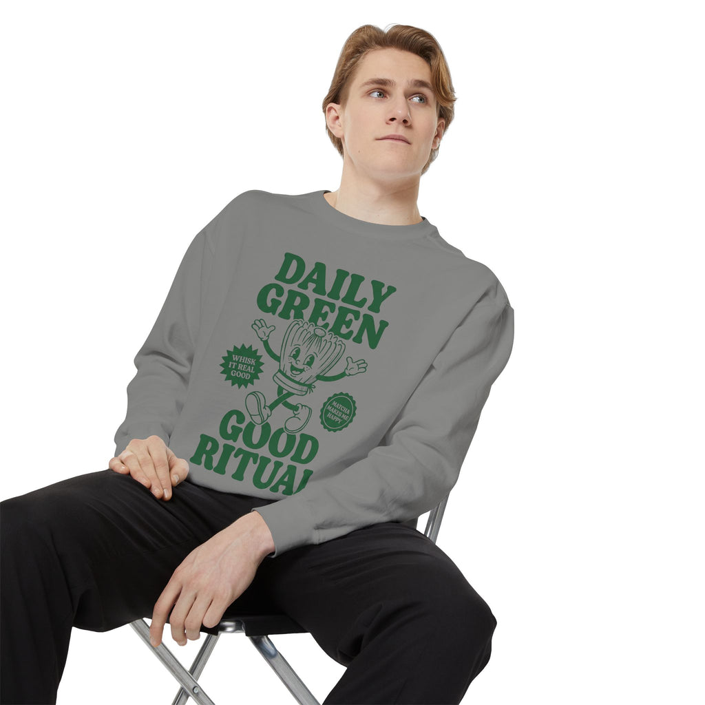 Daily Green Good Ritual - Graphic Crewneck Sweatshirt