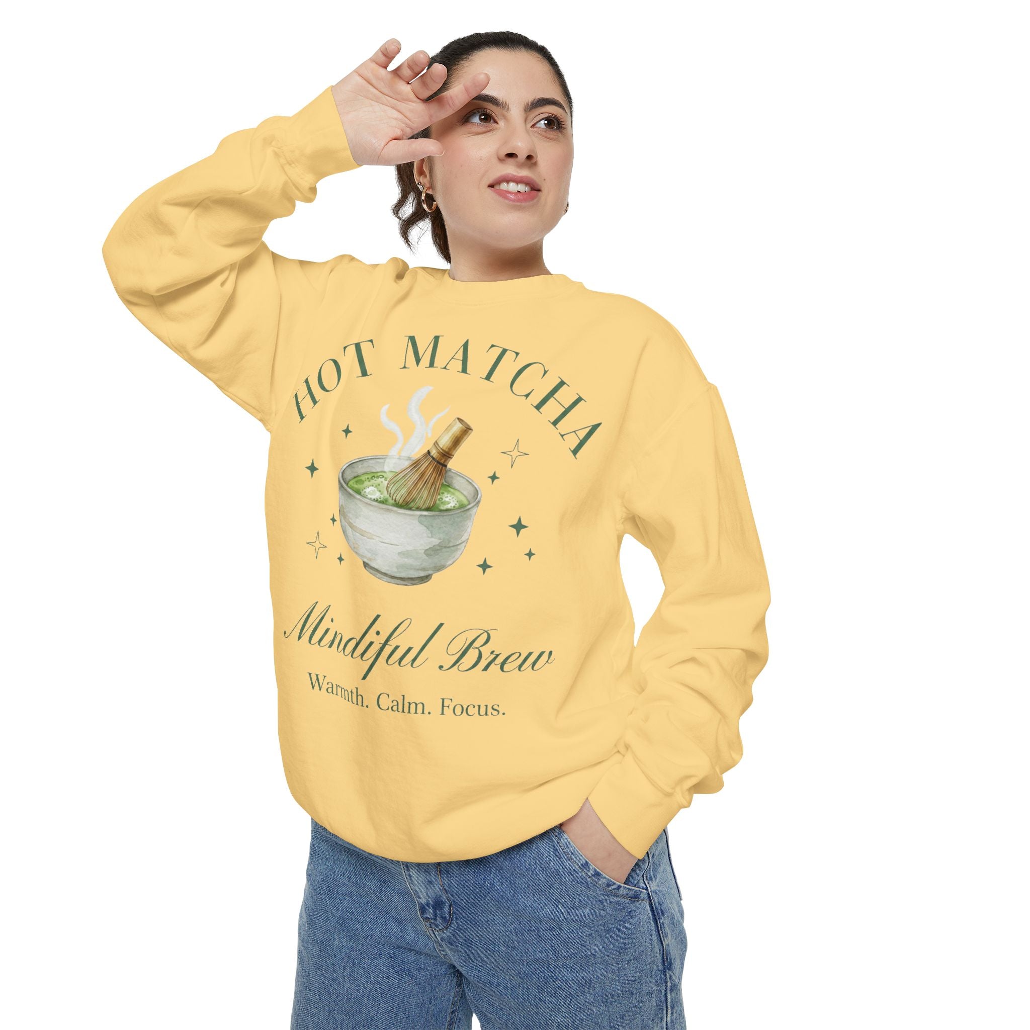 Hot Matcha — Crewneck Sweatshirt