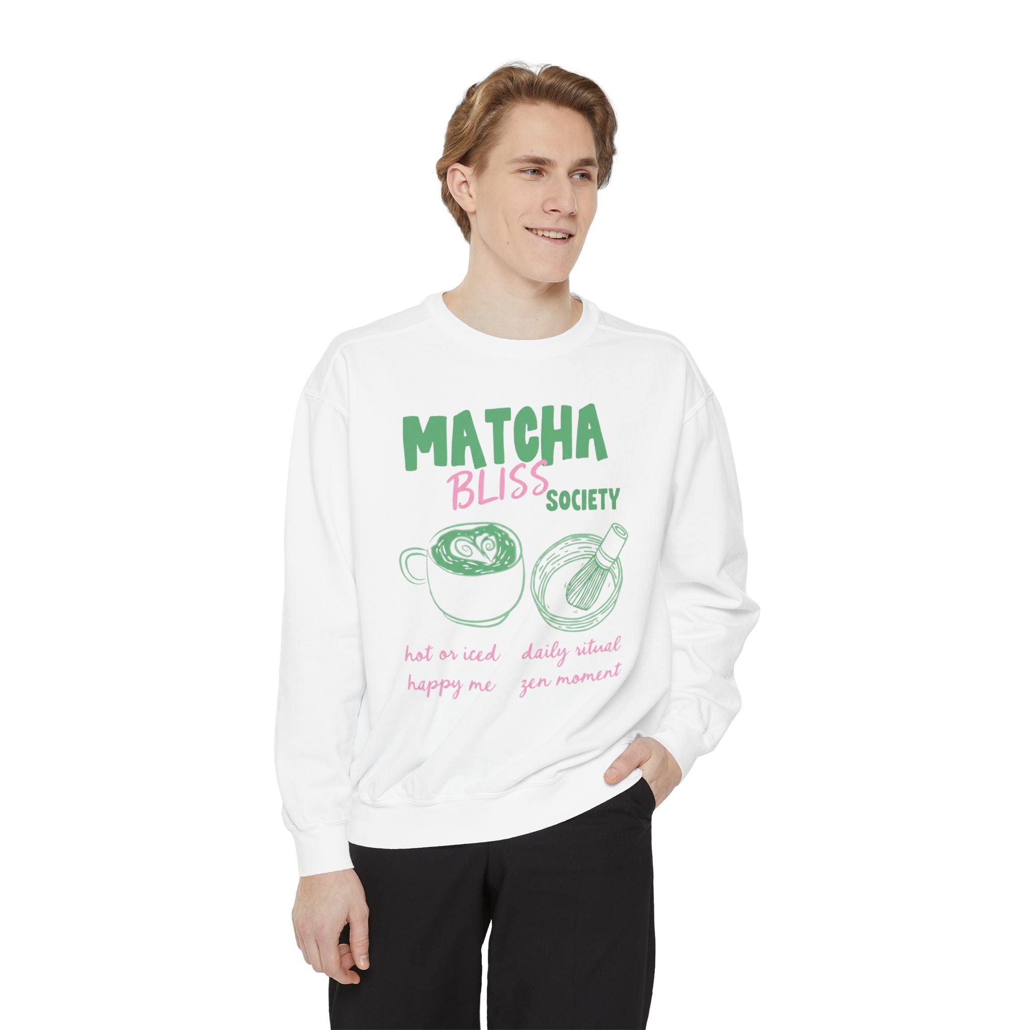 Matcha Bliss — Cozy Crewneck Sweatshirt