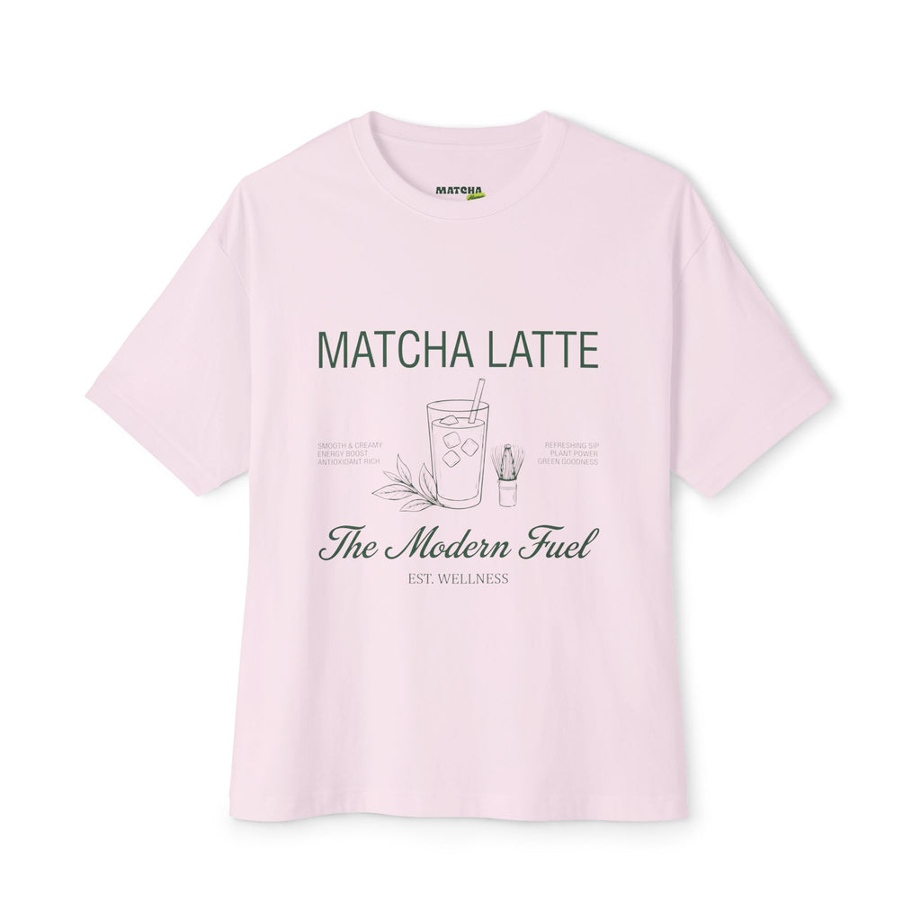 Matcha Latte Tee — The Modern Fuel Oversized Boxy T‑Shirt