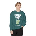 Matcha Daily Sweatshirt — Fuel for the Soul Graphic Crewneck Sweatshirt
