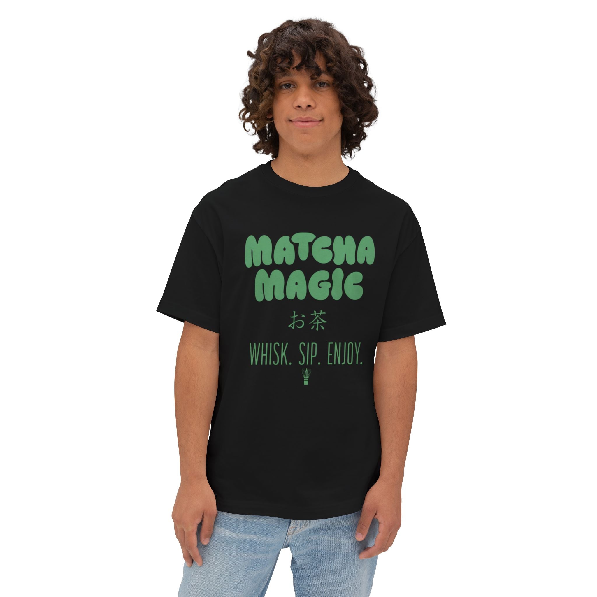 Matcha Magic Tee — Matcha Magic Graphic Oversized Boxy T-Shirt