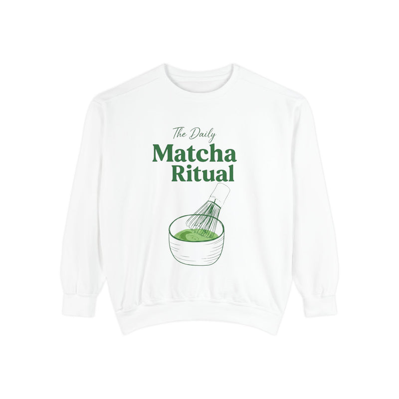 Matcha Ritual Sweatshirt — The Daily Matcha Graphic Crewneck Sweatshirt