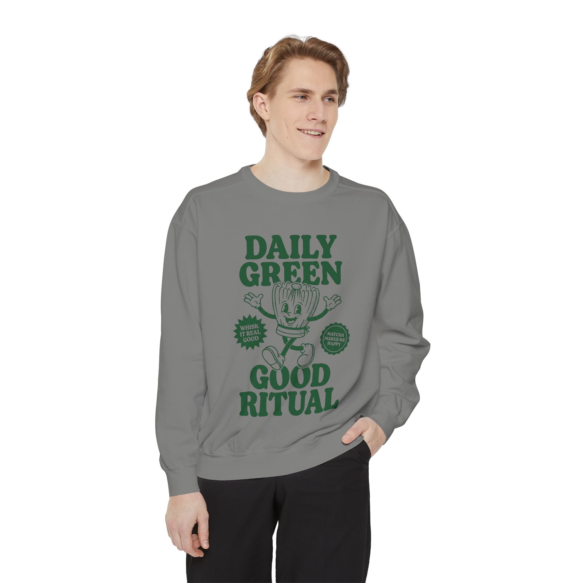 Daily Green Good Ritual - Graphic Crewneck Sweatshirt