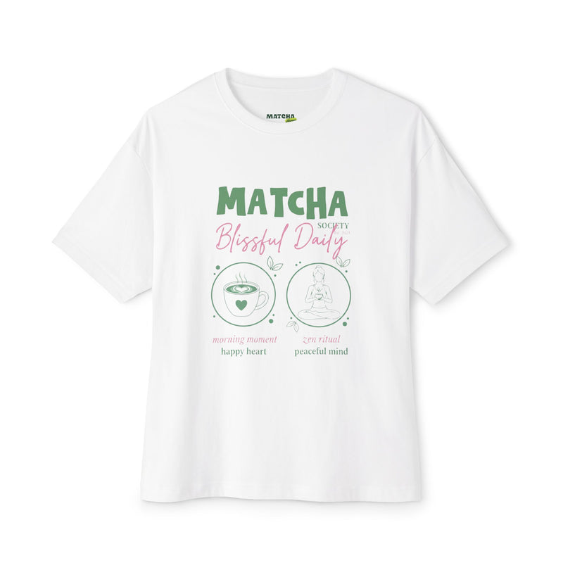 Matcha Bliss Tee — Matcha Blissful Daily Oversized Graphic T-Shirt