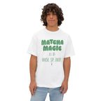 Matcha Magic Tee — Matcha Magic Graphic Oversized Boxy T-Shirt