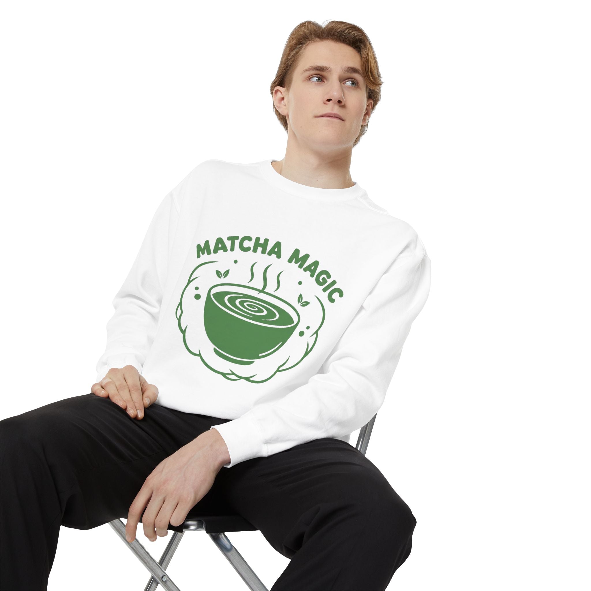 Matcha Magic - Cozy Crewneck Sweatshirt