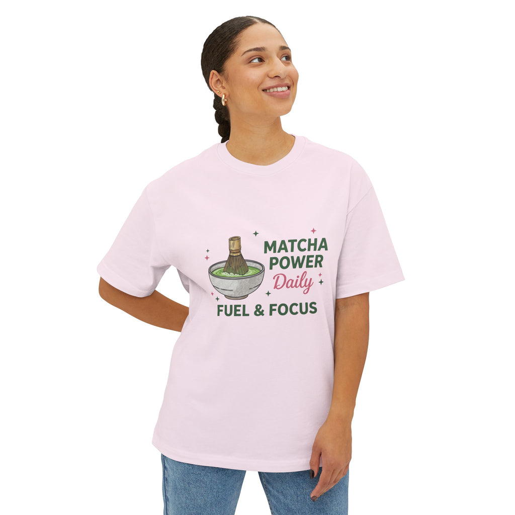 Matcha Power Daily Tee — Fuel & Focus Graphic T-Shirt