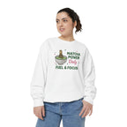 Matcha Power — Fuel & Focus Cozy Crewneck Sweatshirt