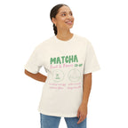 Matcha Co-Op Graphic Tee — Matcha: Fuel & Focus Oversized Boxy T-Shirt