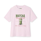 Matcha Bliss Tee — Matcha Bliss & Chill Oversized Boxy Tee
