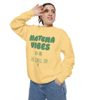 Matcha Vibes — Matcha Vibes Zen Chill Sip Crewneck Sweatshirt