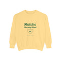 Matcha Morning Ritual Sweatshirt - Graphic Crewneck Sweatshirt