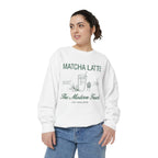 Matcha Latte Sweatshirt — The Modern Fuel Cozy Graphic Crewneck Sweatshirt