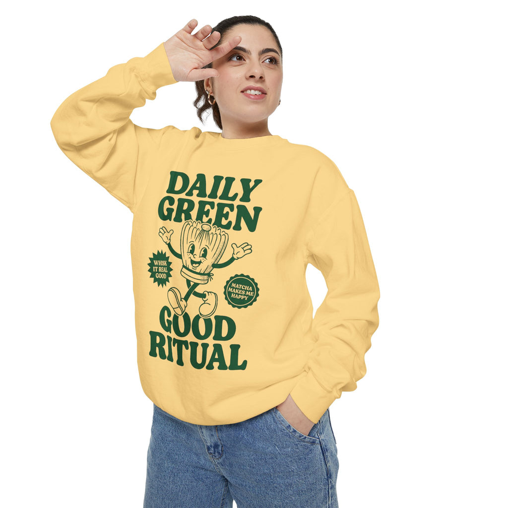 Daily Green Good Ritual - Graphic Crewneck Sweatshirt