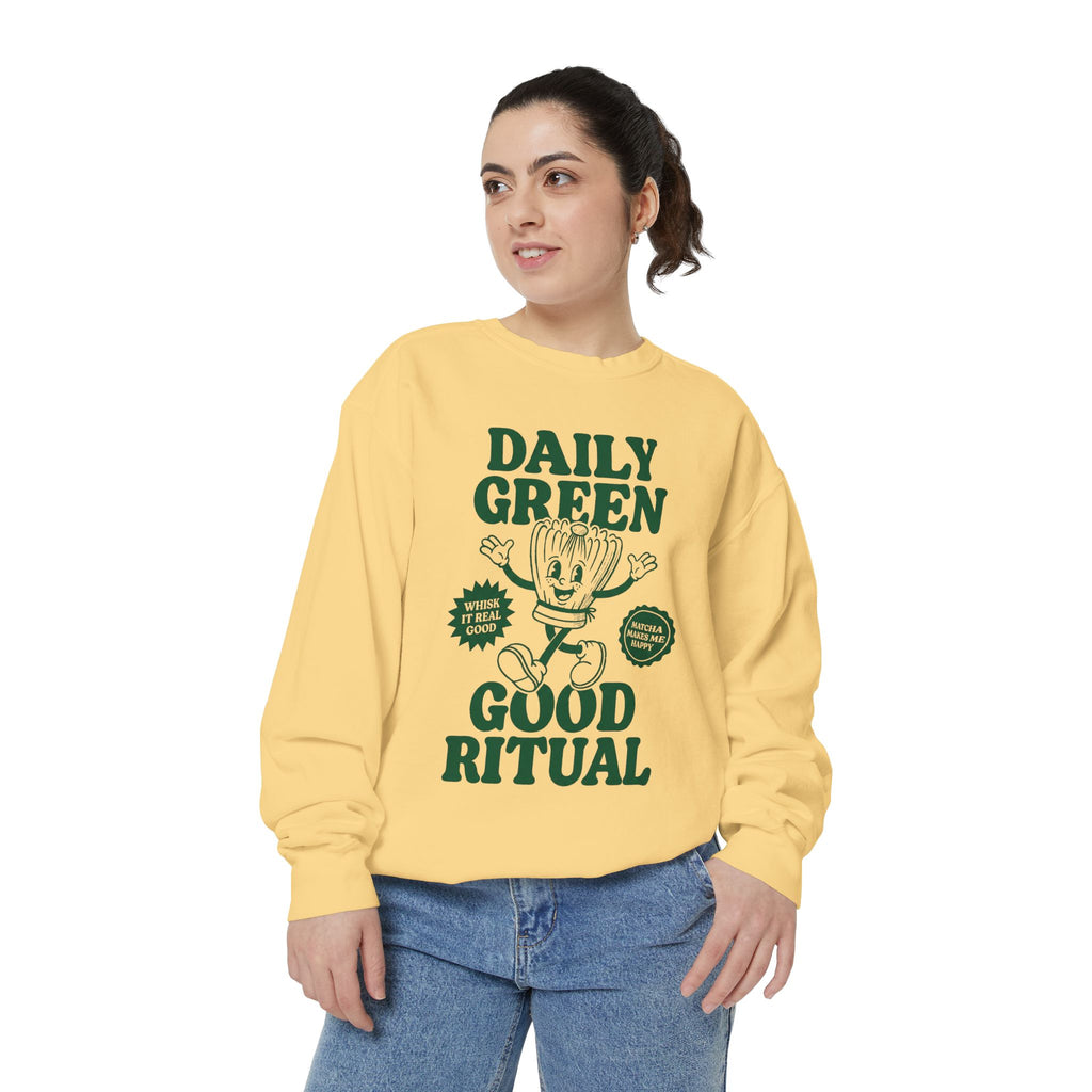 Daily Green Good Ritual - Graphic Crewneck Sweatshirt
