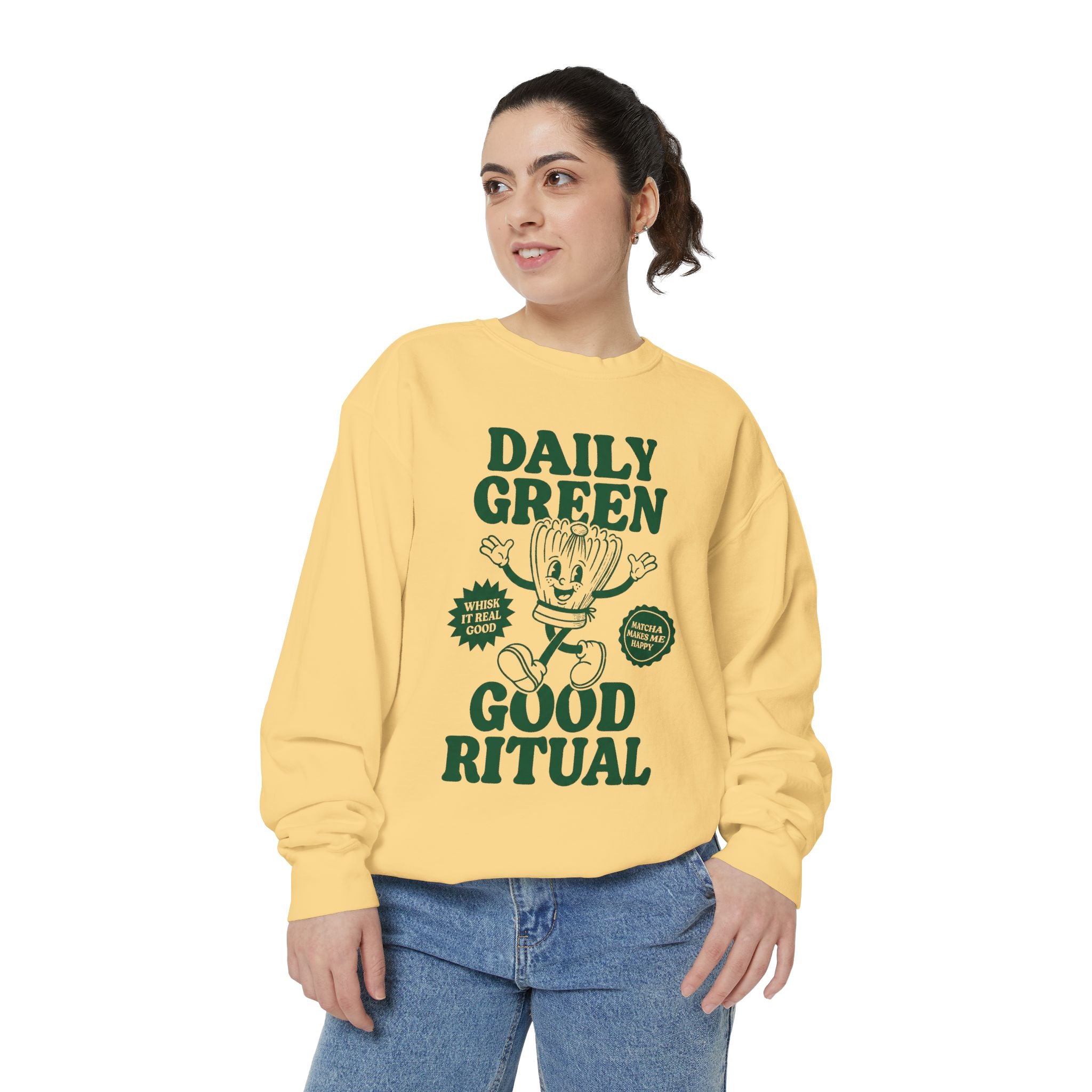 Daily Green Good Ritual - Graphic Crewneck Sweatshirt